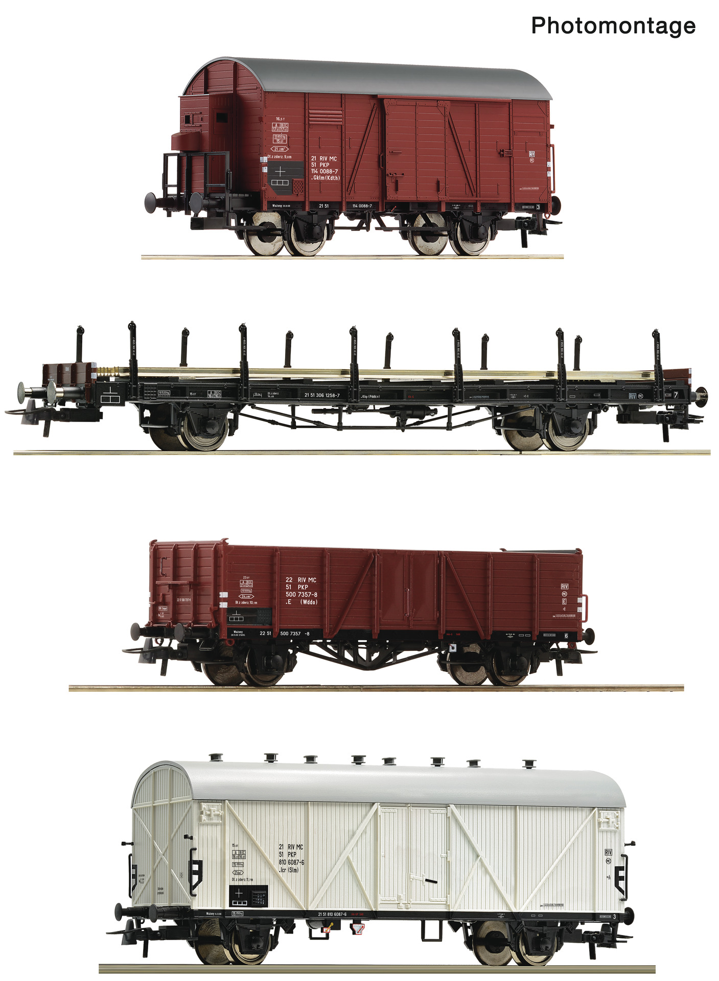 4-tlg. Set: Güterzug, PKP - 6600101