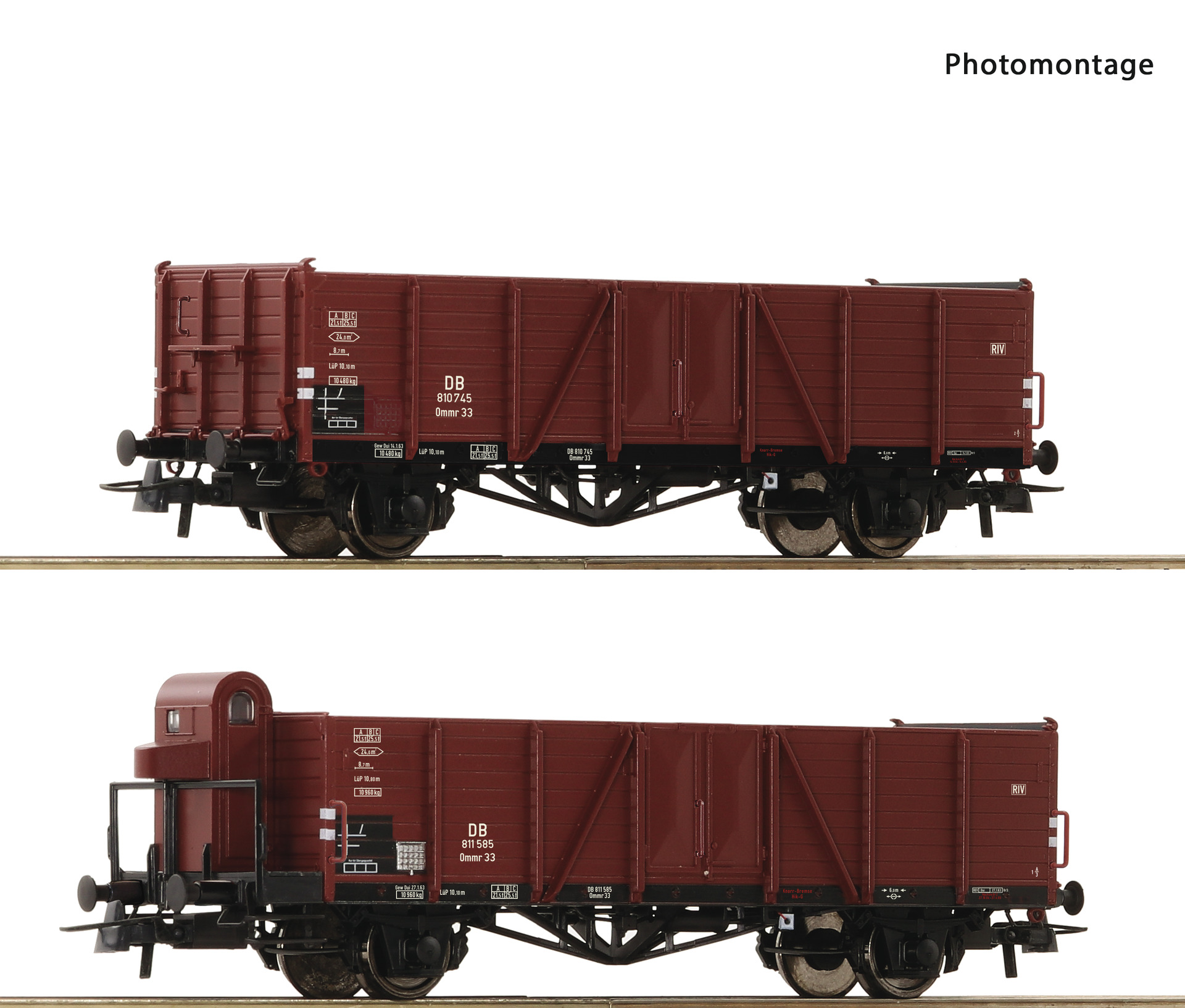 2-tlg. Set: Offene Güterwagen - 76289