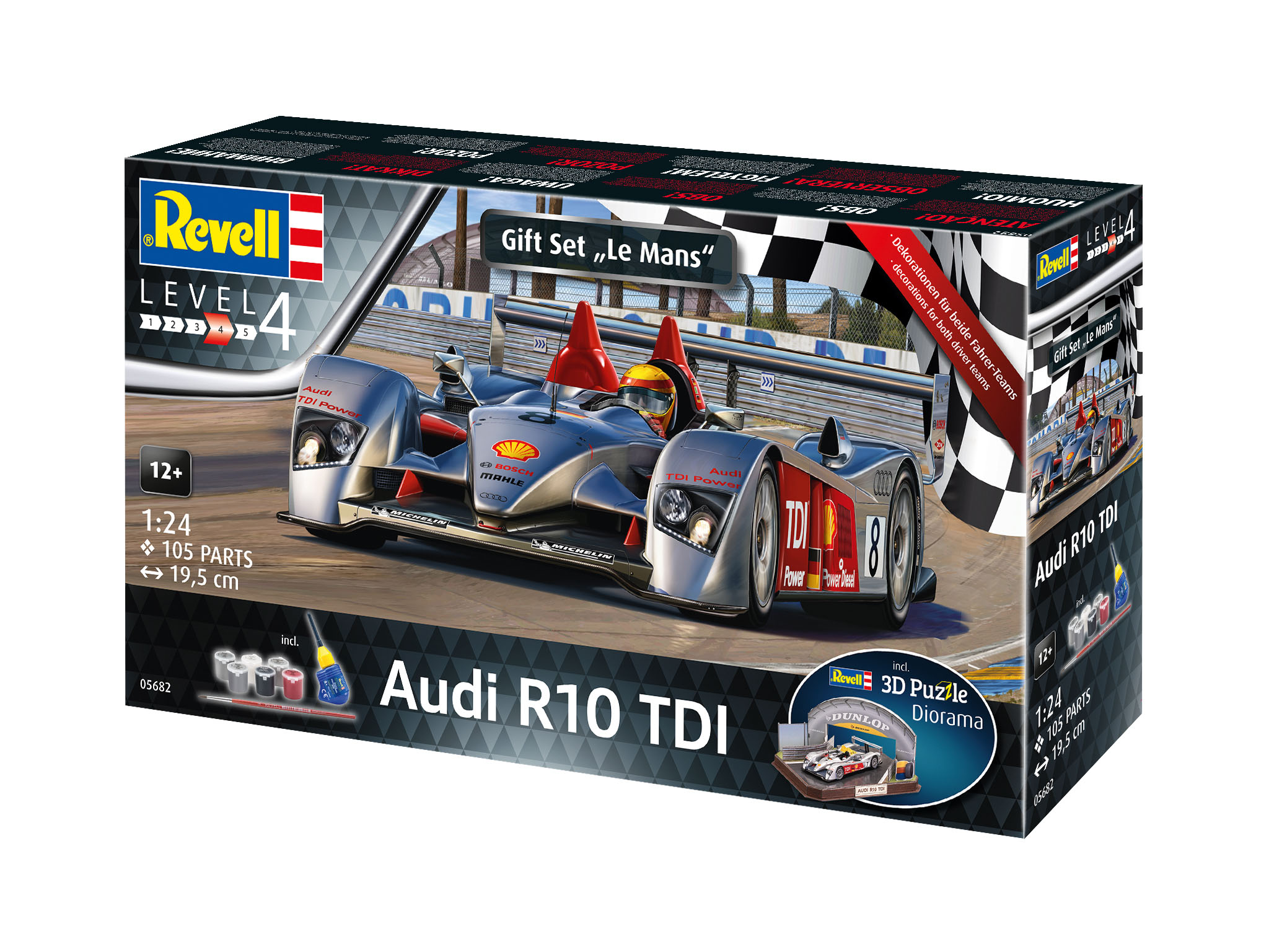 Audi R10 TDI Le Mans + 3D Puz - 05682