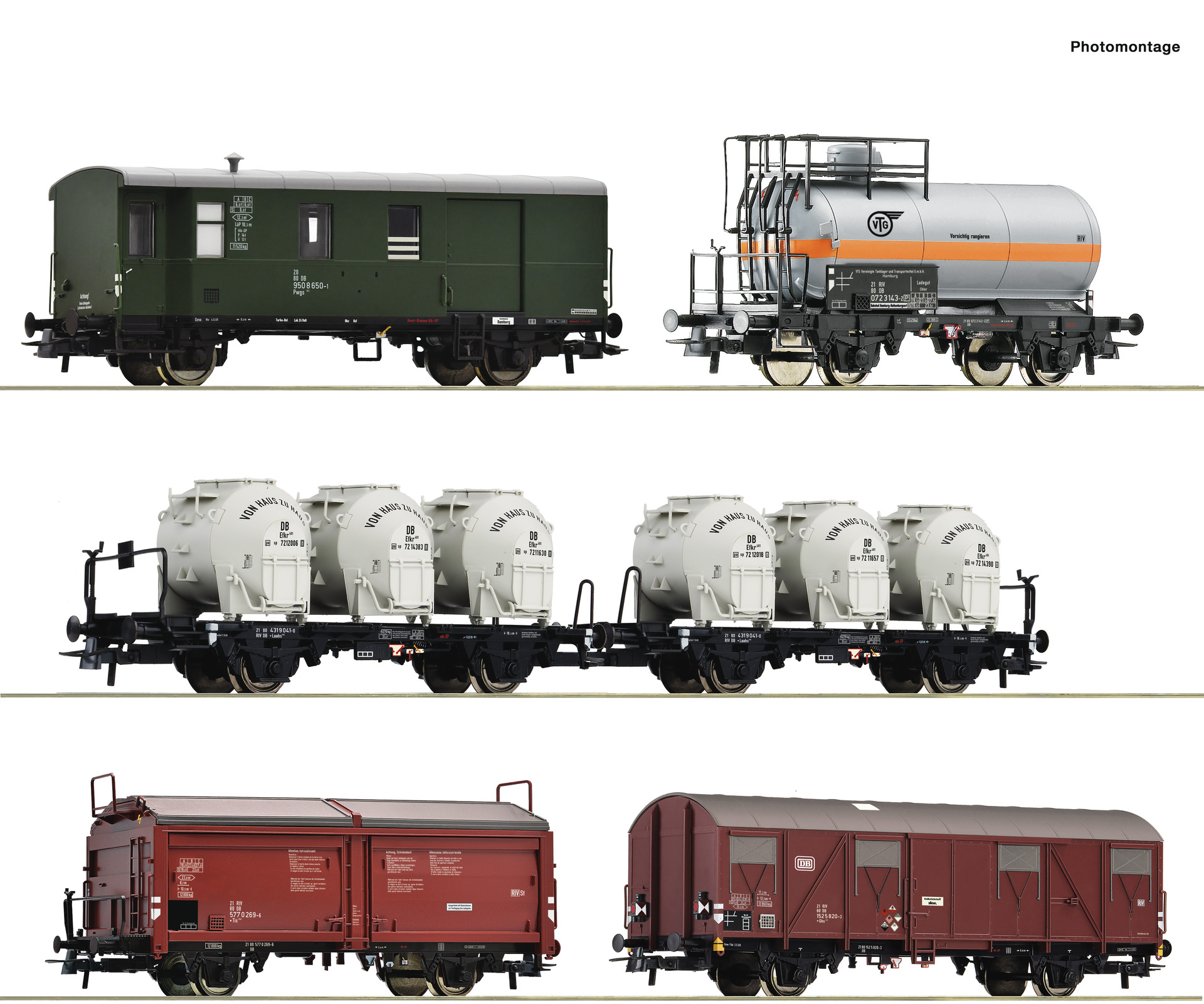 5er Set Güterzug - 6600018