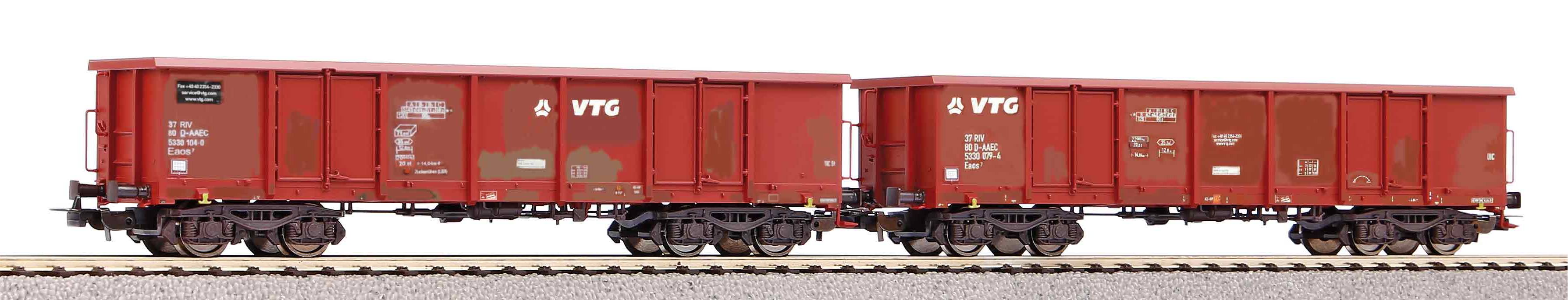2er Set Offene Güterwagen Eao - 58279